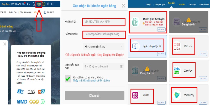 Giới thiệu nạp tiền qua Internet banking